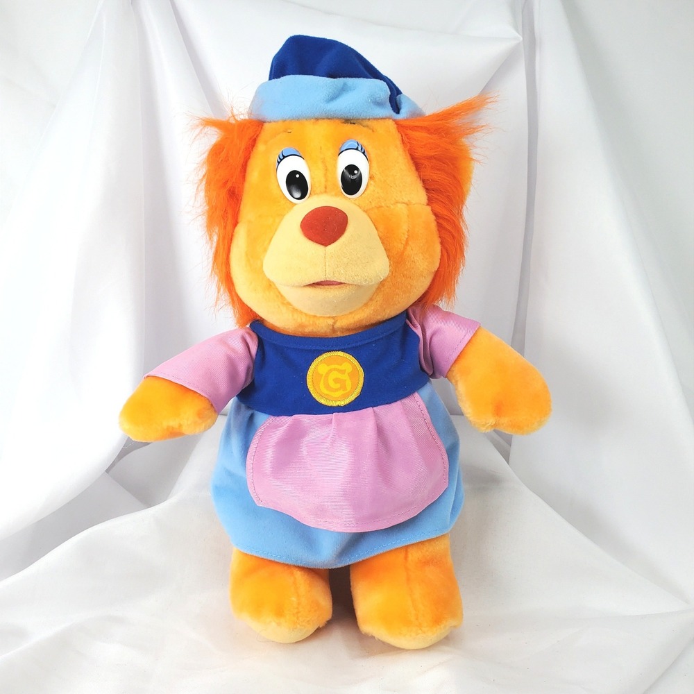 Vintage 1985 Fisher Price Disney Grammi Gummi Bear Plush Toy 7006 14 inch